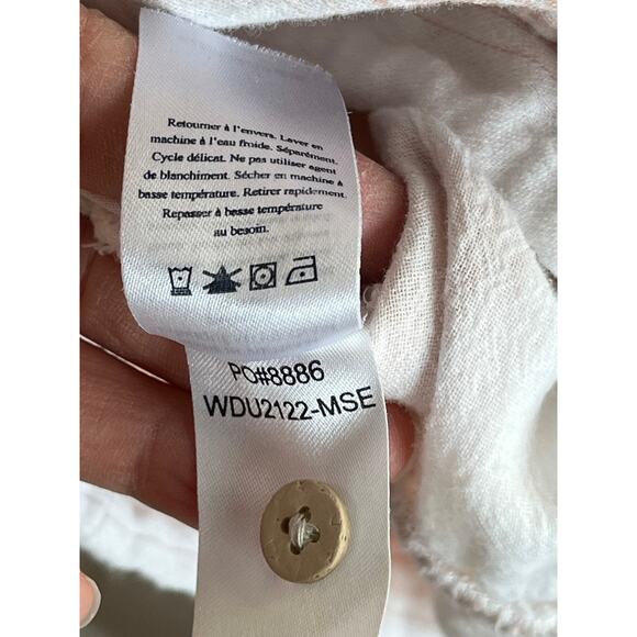 Faherty Isha Dream Cotton Gauze Mini Dress Stripe Sleeveless XS Tuckernuck EUC - Picture 9 of 9